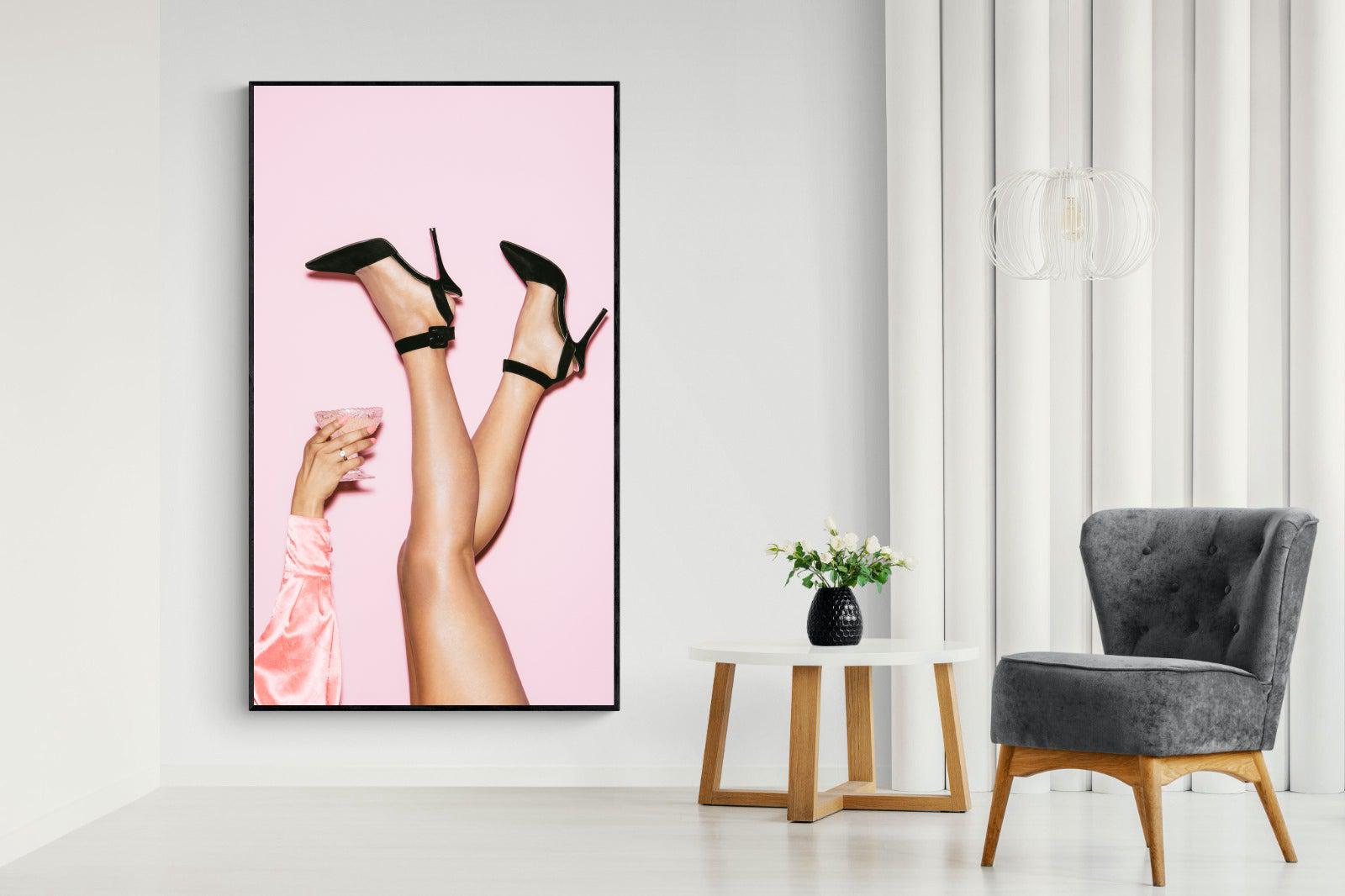 Legs Eleven-Wall_Art-130 x 220cm-Mounted Canvas-Black-Pixalot