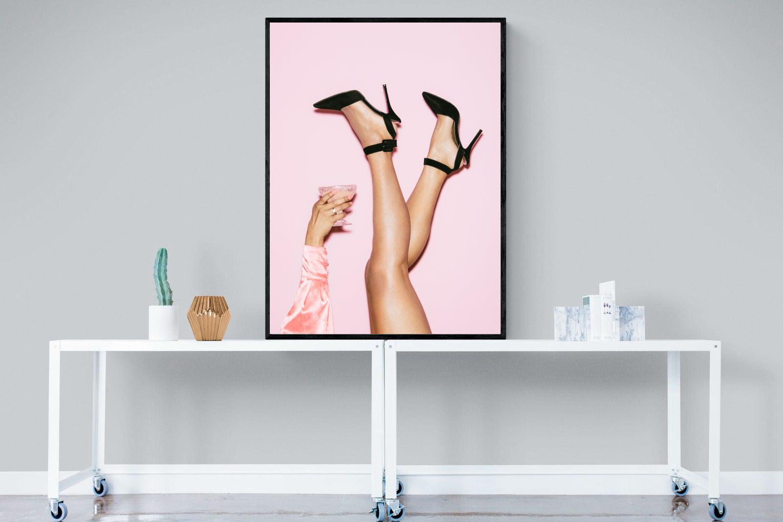 Legs Eleven-Wall_Art-90 x 120cm-Mounted Canvas-Black-Pixalot