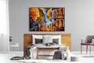 Leonid Afremov-Wall_Art-150 x 100cm-Mounted Canvas-Black-Pixalot