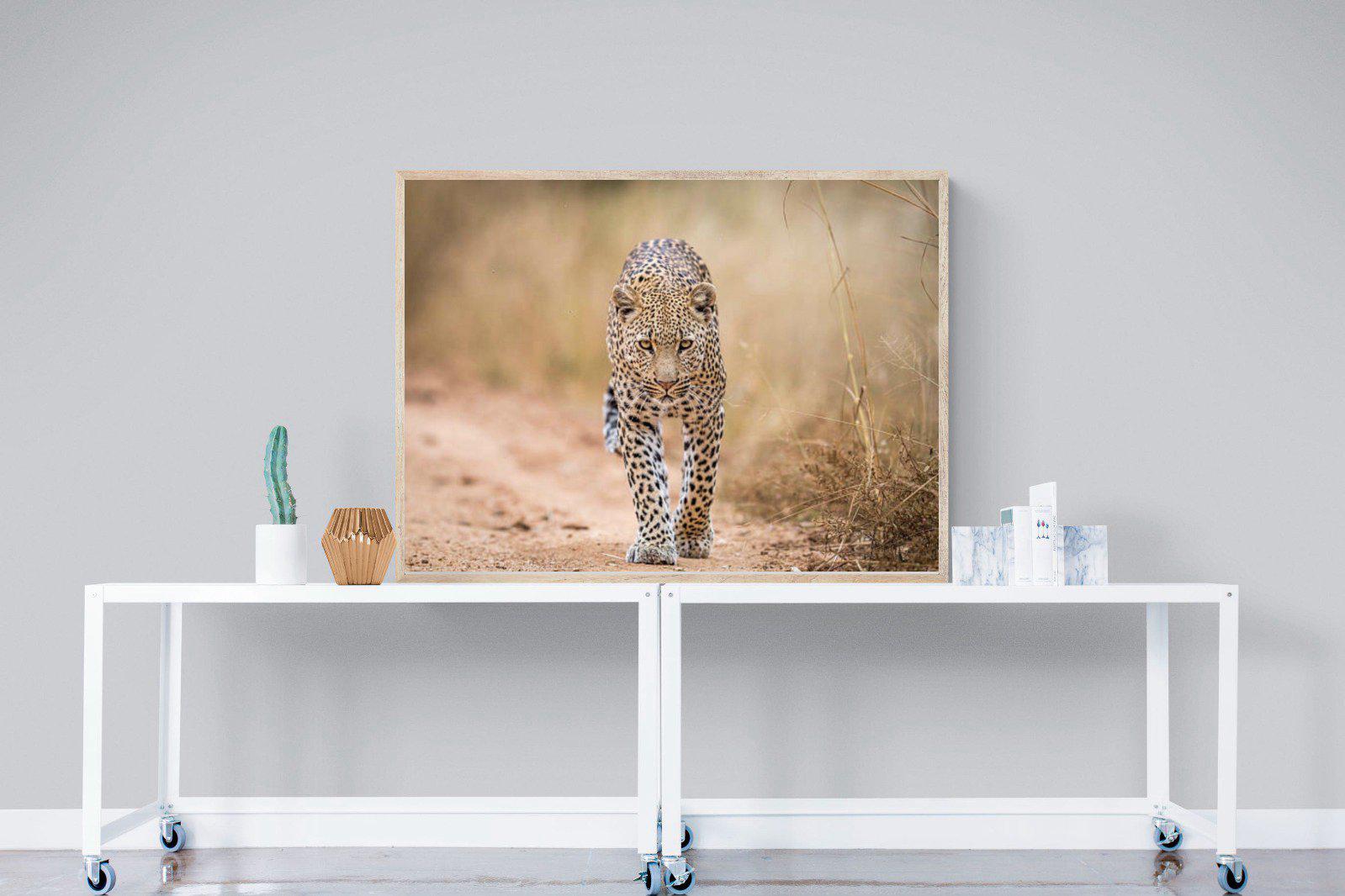 Leopard-Wall_Art-120 x 90cm-Mounted Canvas-Wood-Pixalot