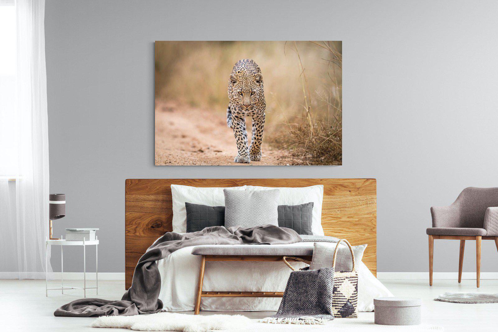 Leopard-Wall_Art-150 x 100cm-Mounted Canvas-No Frame-Pixalot