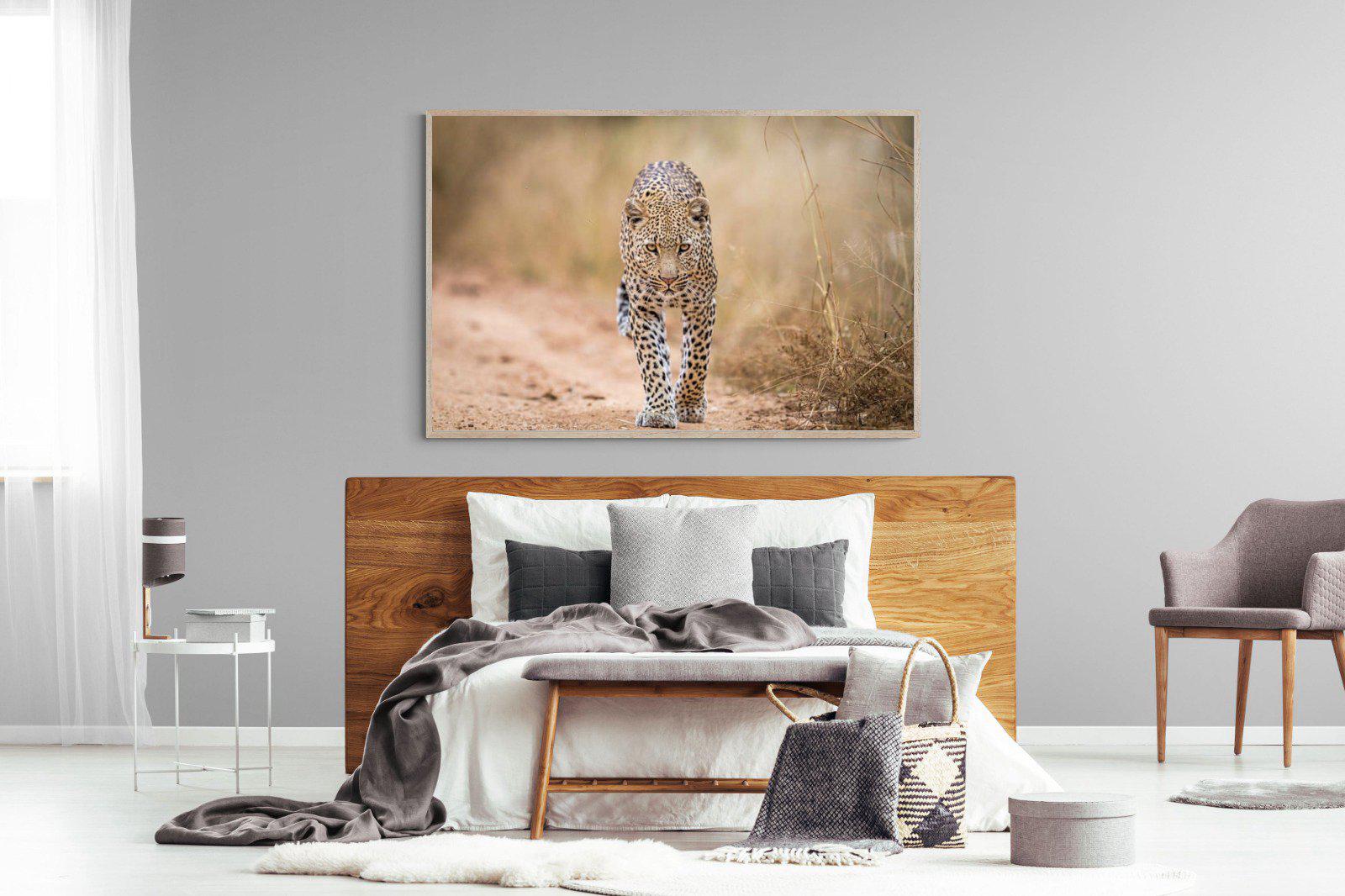 Leopard-Wall_Art-150 x 100cm-Mounted Canvas-Wood-Pixalot