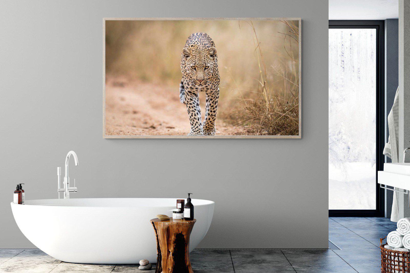 Leopard-Wall_Art-180 x 110cm-Mounted Canvas-Wood-Pixalot