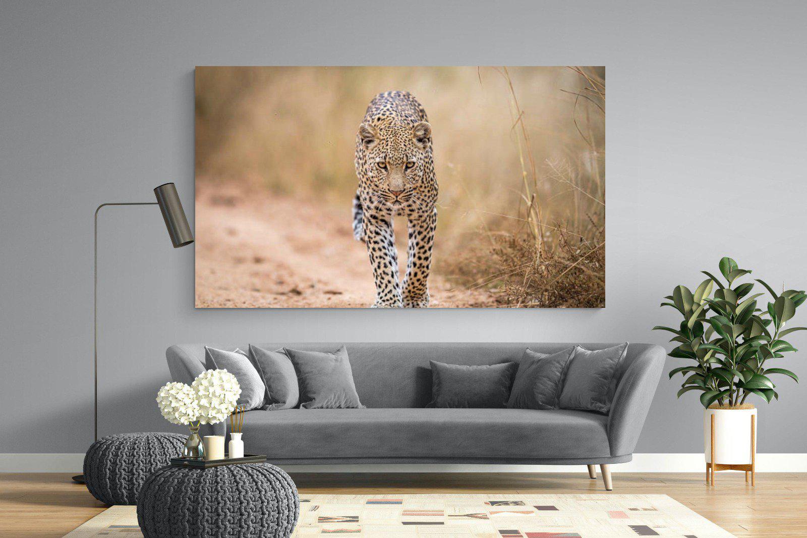 Leopard-Wall_Art-220 x 130cm-Mounted Canvas-No Frame-Pixalot