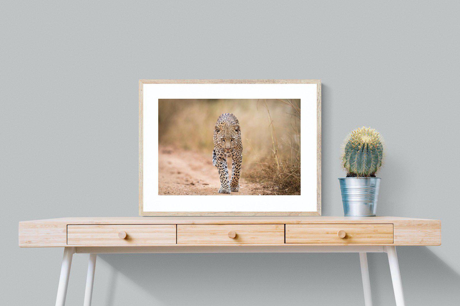 Leopard-Wall_Art-80 x 60cm-Framed Print-Wood-Pixalot