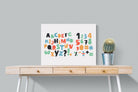 Letters & Numbers-Wall_Art-80 x 60cm-Mounted Canvas-No Frame-Pixalot