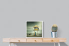 Lifeguard Tower-Wall_Art-50 x 50cm-Mounted Canvas-White-Pixalot