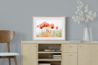 Light Poppies-Wall_Art-60 x 45cm-Framed Print-Wood-Pixalot