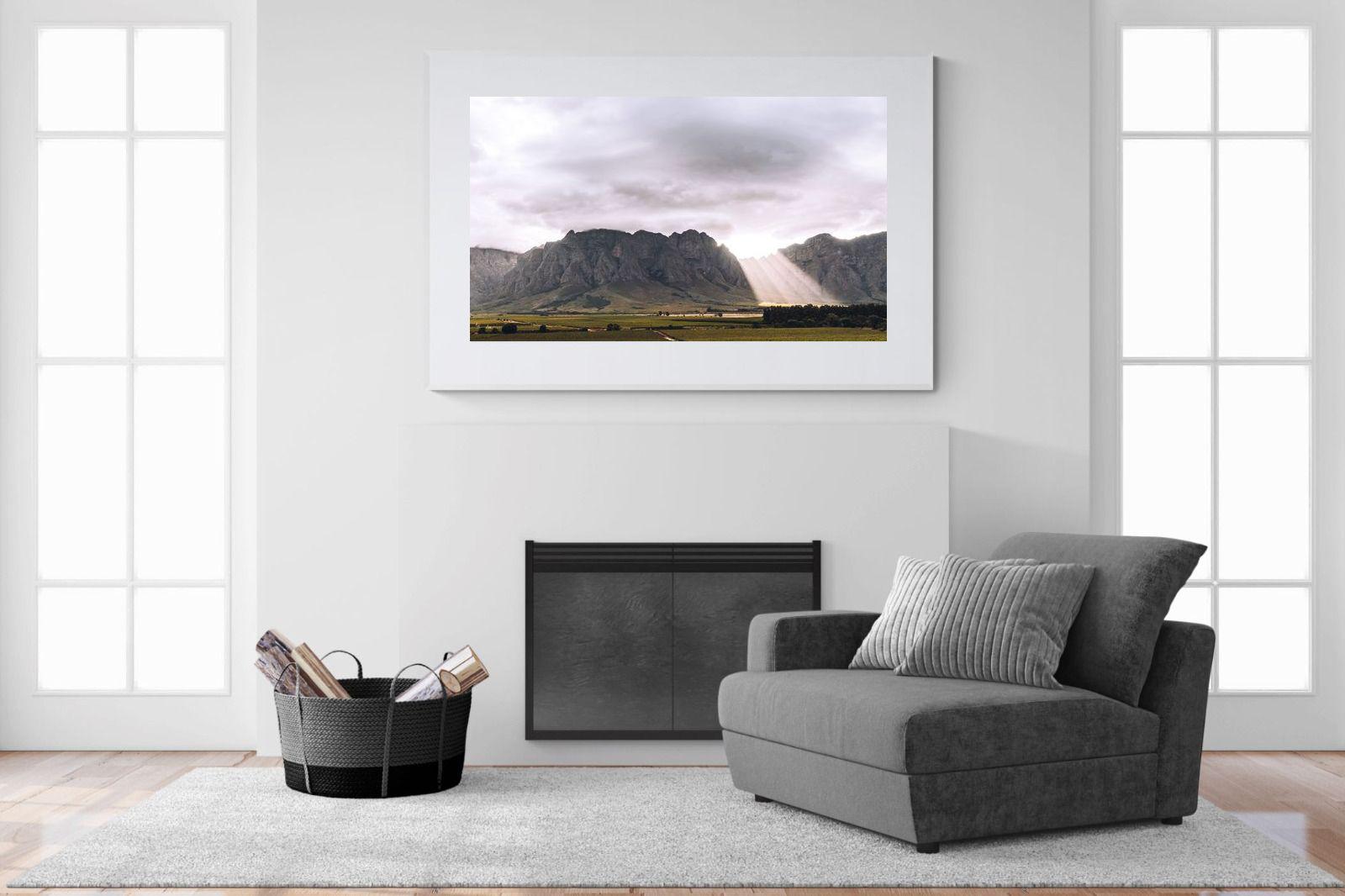 Light from Above-Wall_Art-150 x 100cm-Framed Print-White-Pixalot