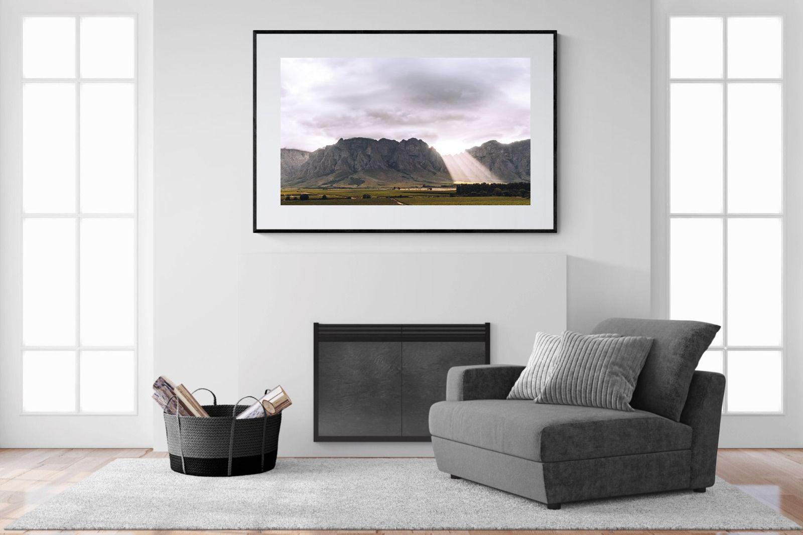 Light from Above-Wall_Art-150 x 100cm-Framed Print-Black-Pixalot