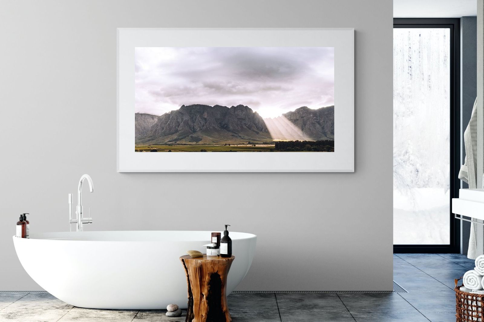 Light from Above-Wall_Art-180 x 110cm-Framed Print-White-Pixalot