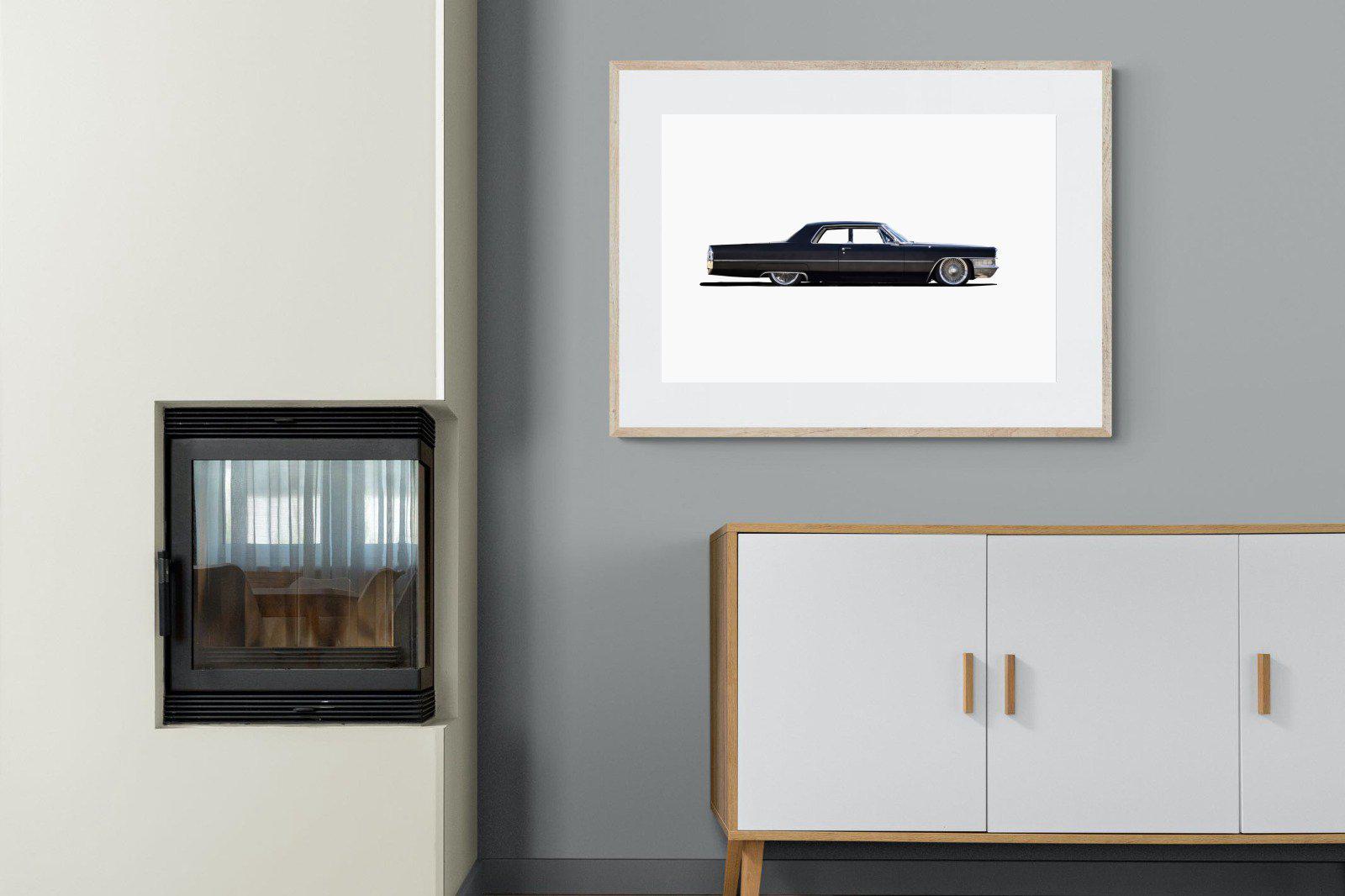 Lincoln Continental-Wall_Art-100 x 75cm-Framed Print-Wood-Pixalot