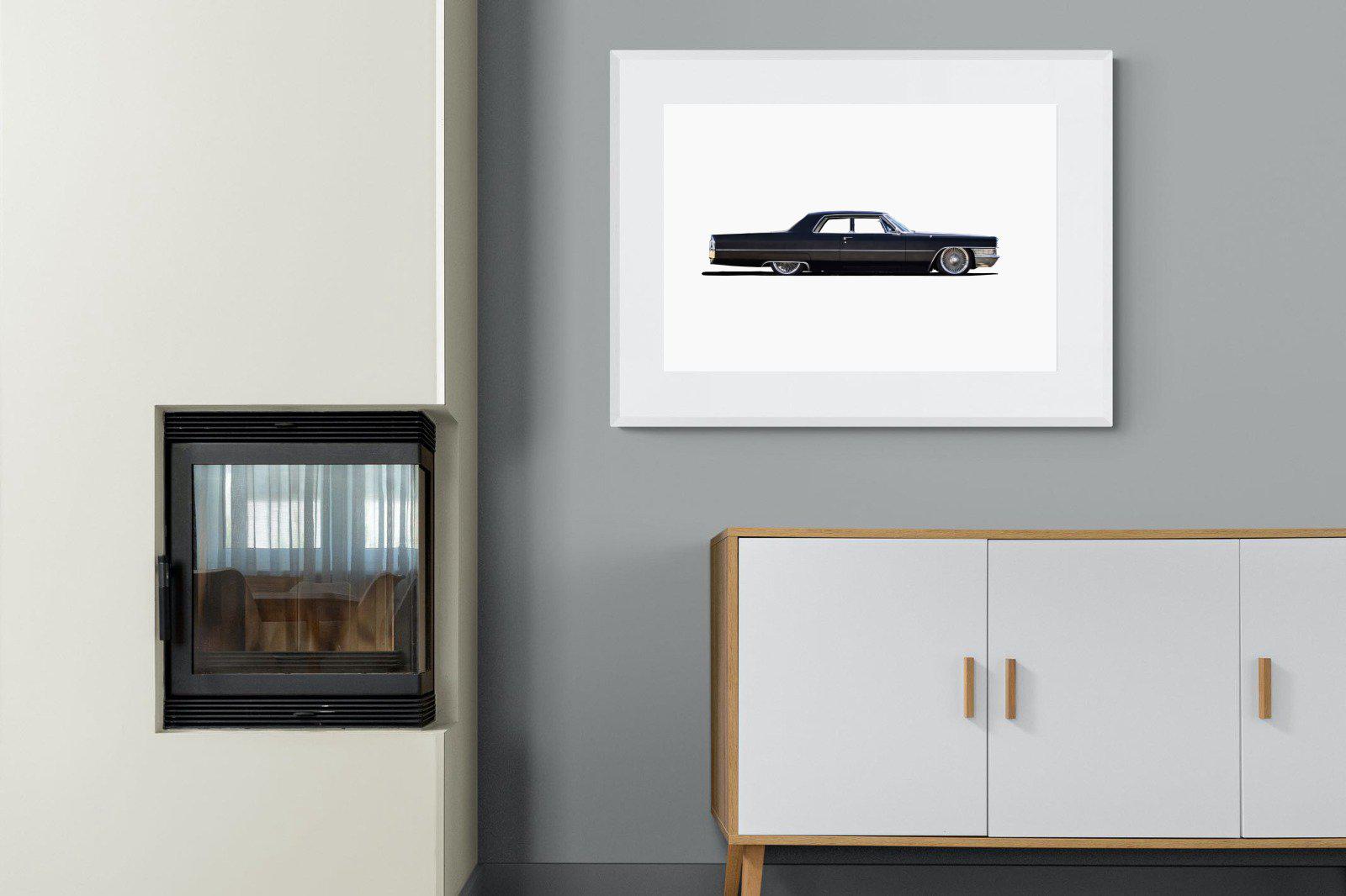 Lincoln Continental-Wall_Art-100 x 75cm-Framed Print-White-Pixalot
