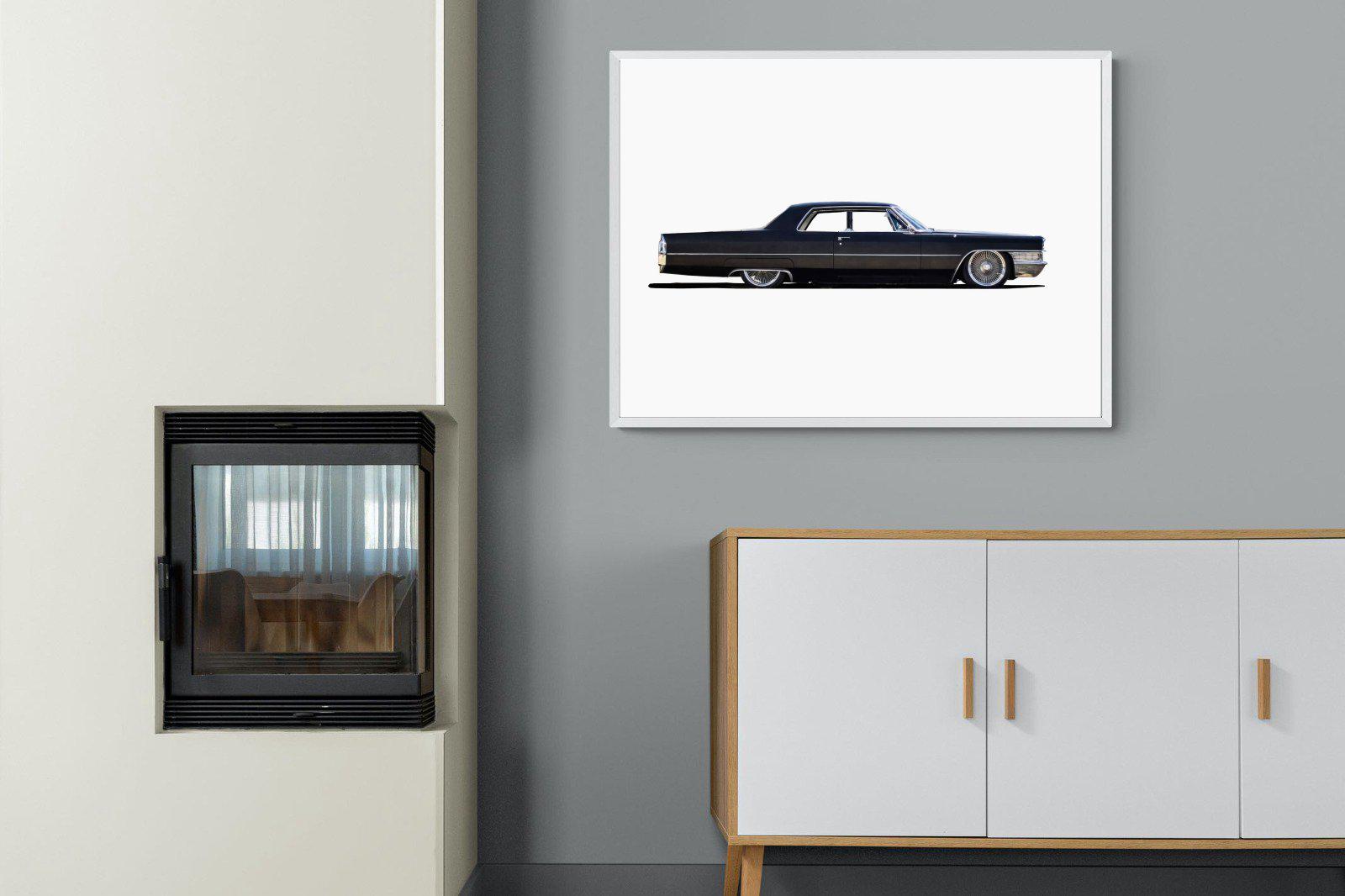 Lincoln Continental-Wall_Art-100 x 75cm-Mounted Canvas-White-Pixalot