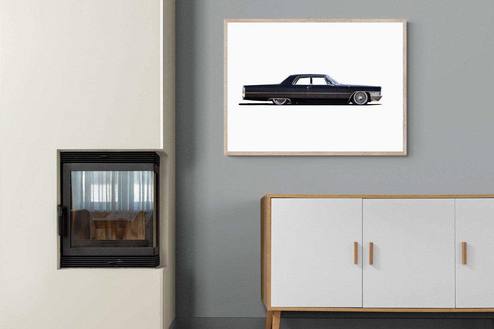 Lincoln Continental-Wall_Art-100 x 75cm-Mounted Canvas-Wood-Pixalot