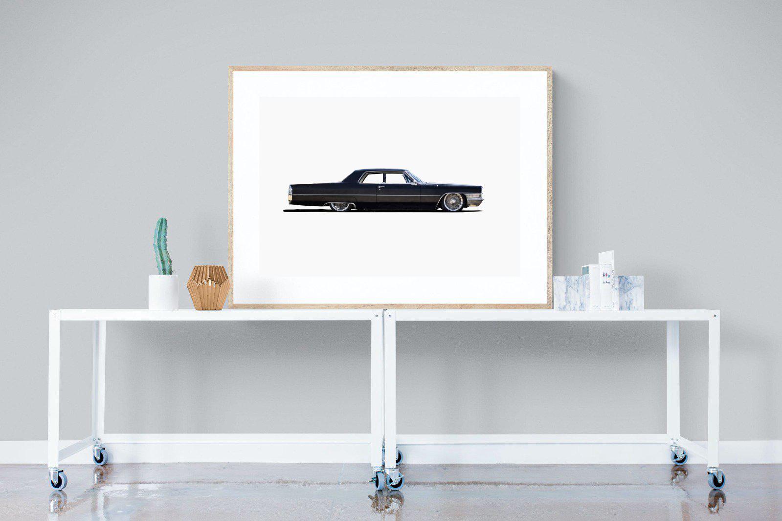 Lincoln Continental-Wall_Art-120 x 90cm-Framed Print-Wood-Pixalot