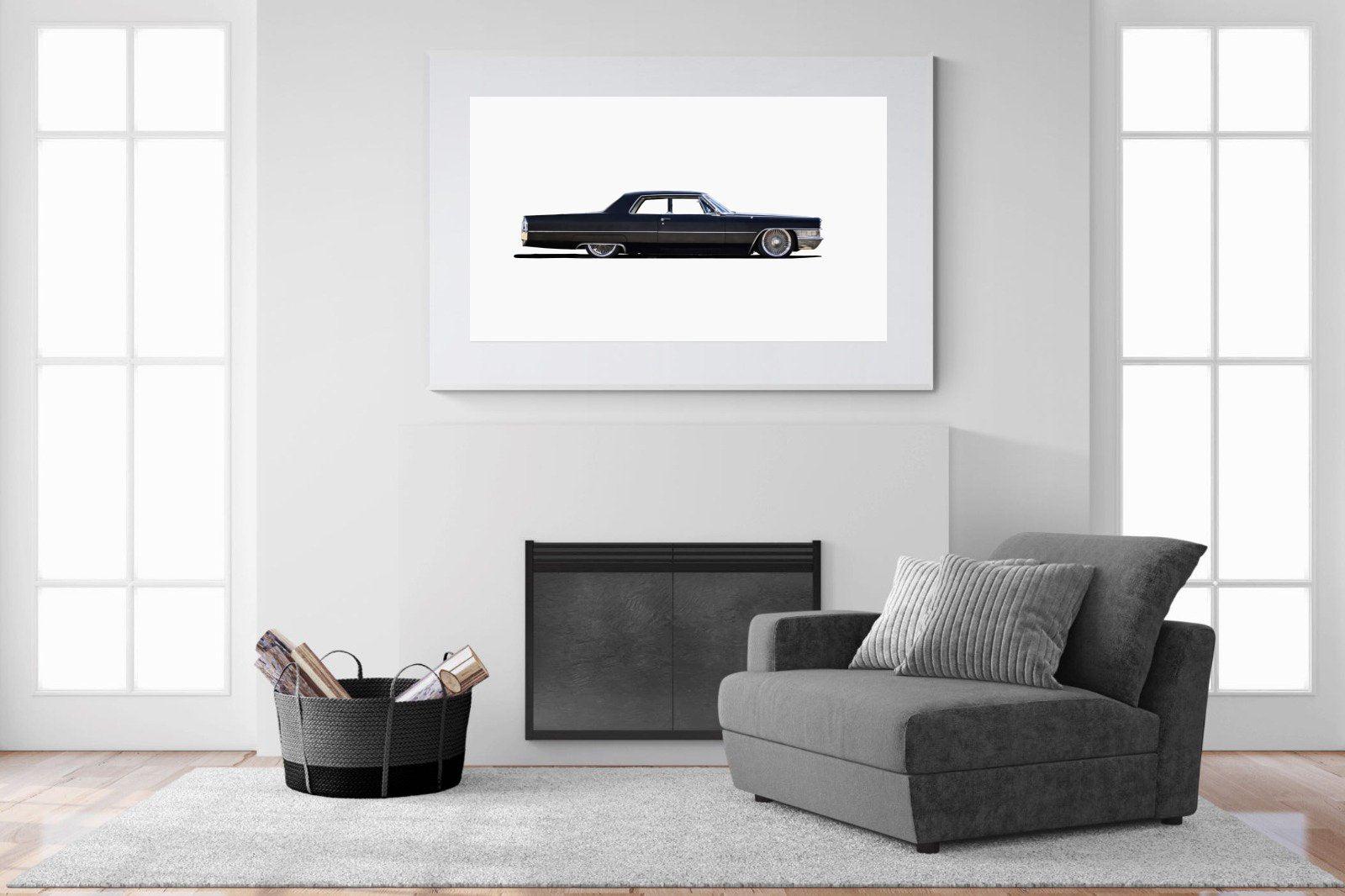Lincoln Continental-Wall_Art-150 x 100cm-Framed Print-White-Pixalot