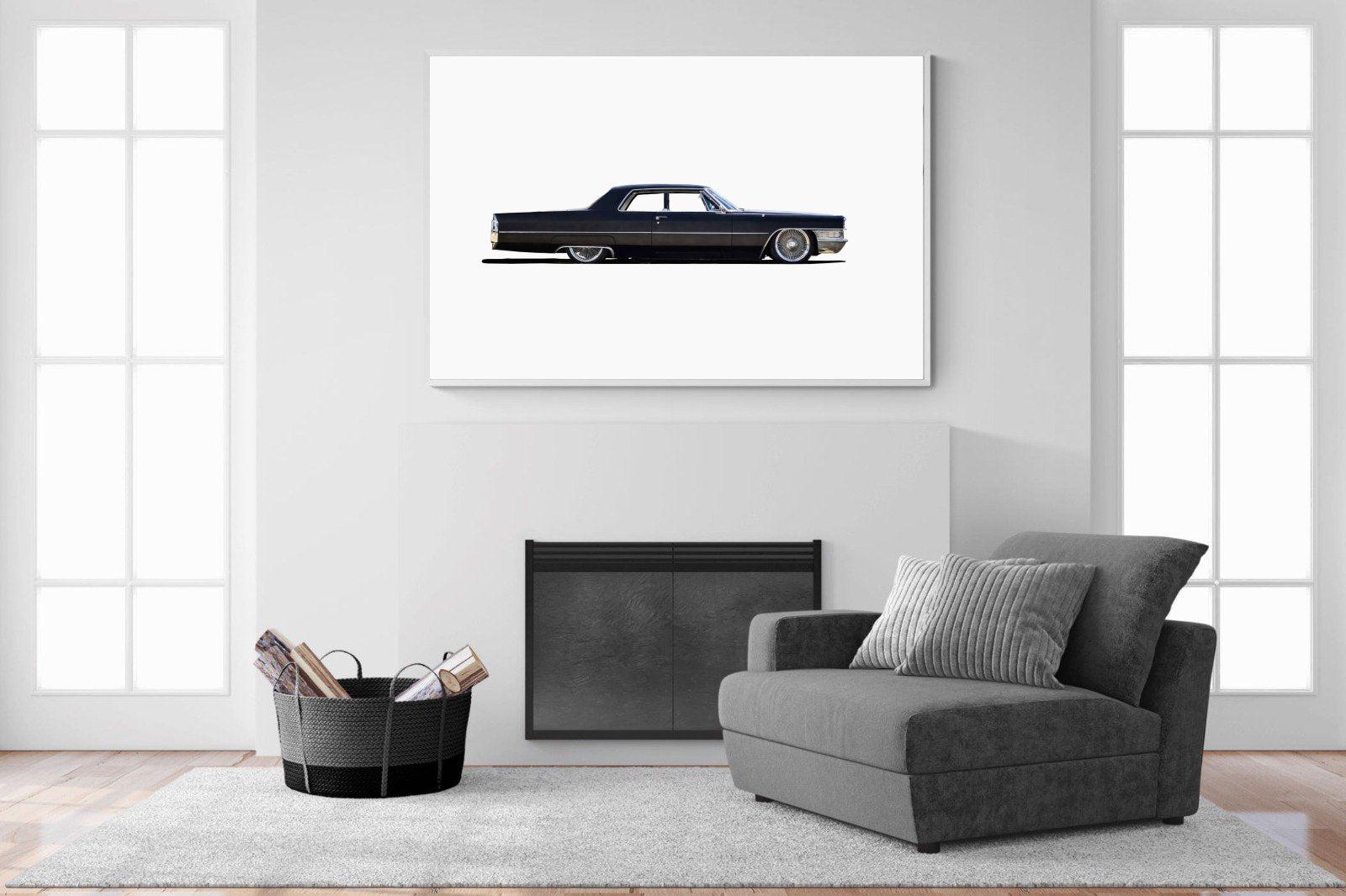 Lincoln Continental-Wall_Art-150 x 100cm-Mounted Canvas-White-Pixalot