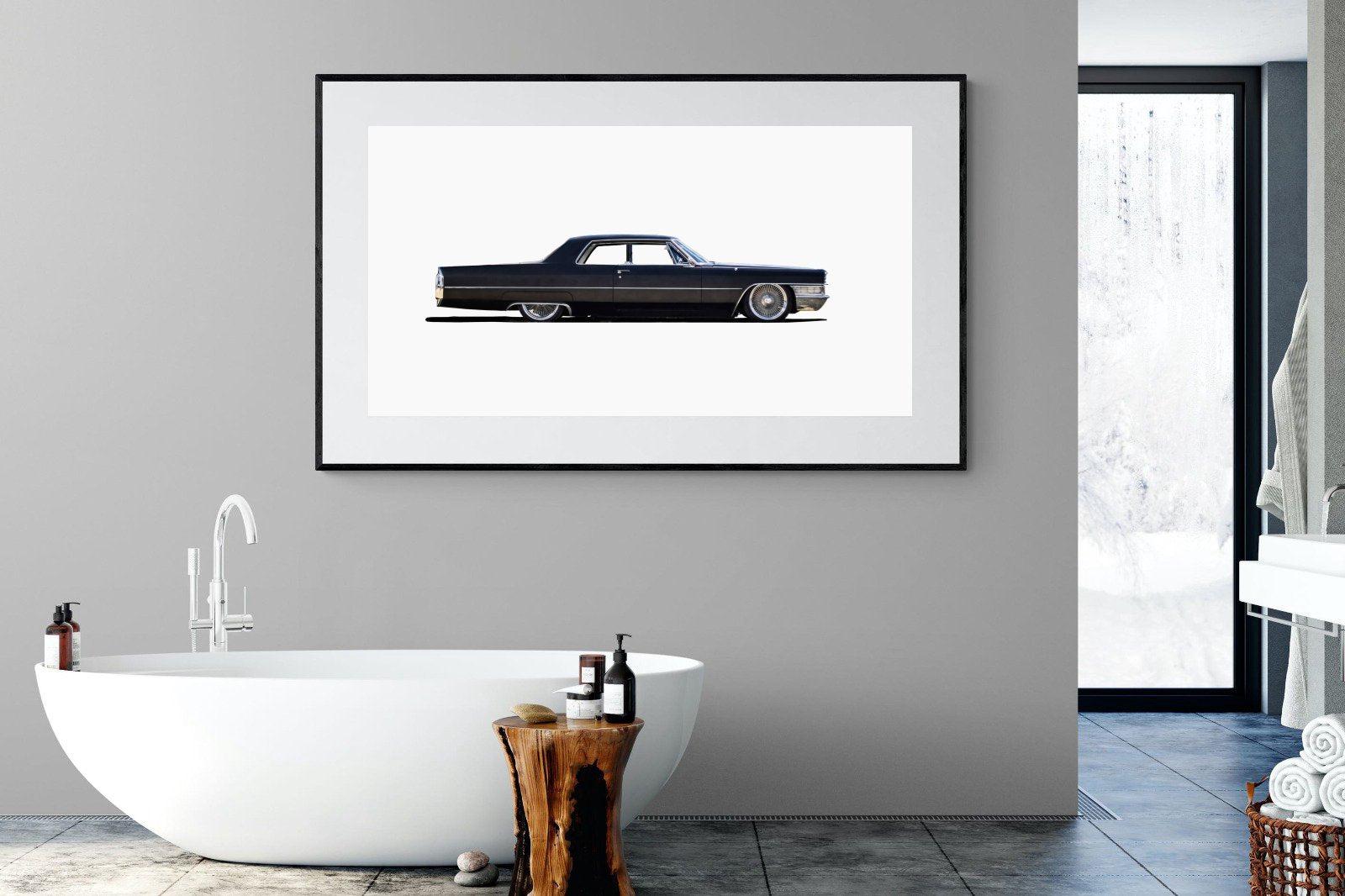 Lincoln Continental-Wall_Art-180 x 110cm-Framed Print-Black-Pixalot
