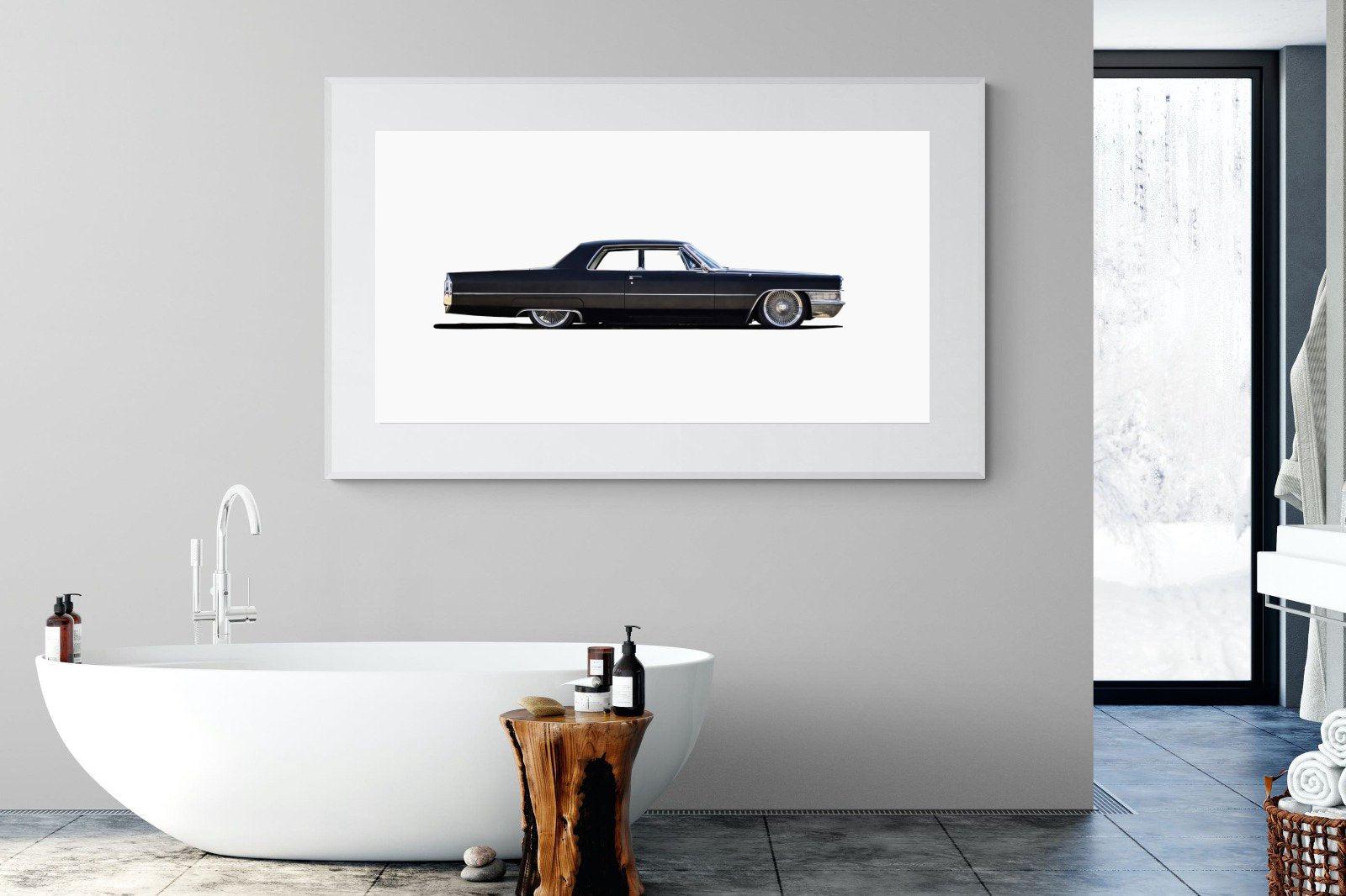 Lincoln Continental-Wall_Art-180 x 110cm-Framed Print-White-Pixalot