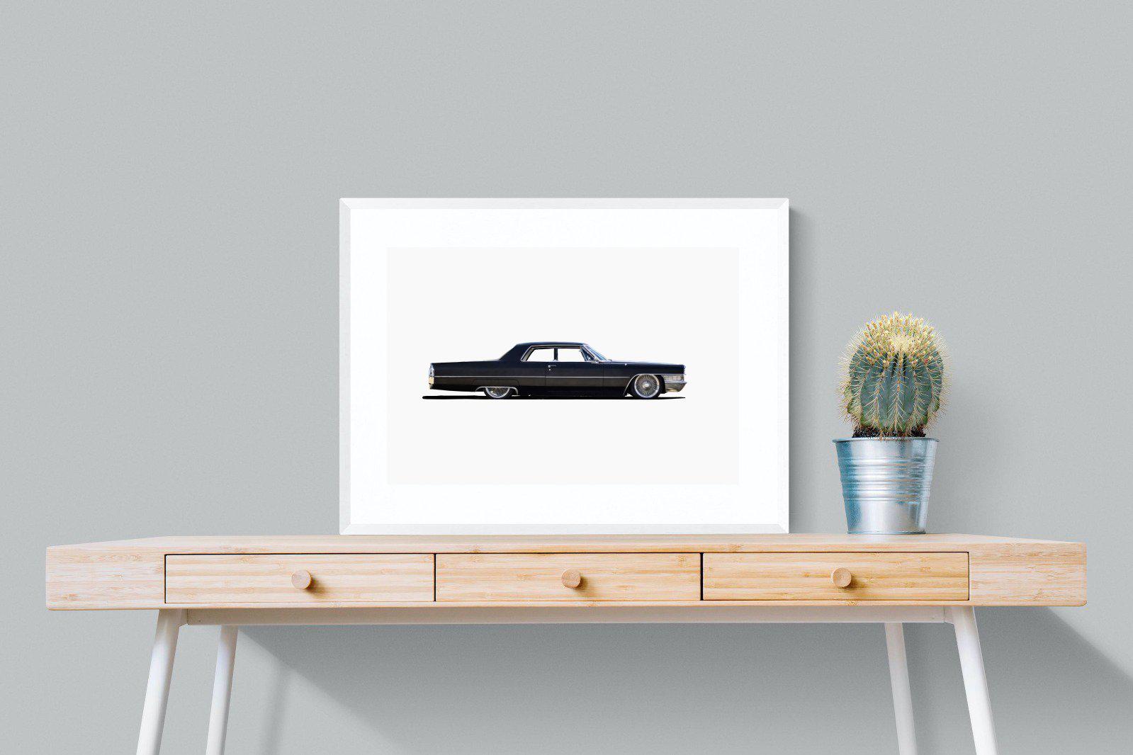 Lincoln Continental-Wall_Art-80 x 60cm-Framed Print-White-Pixalot
