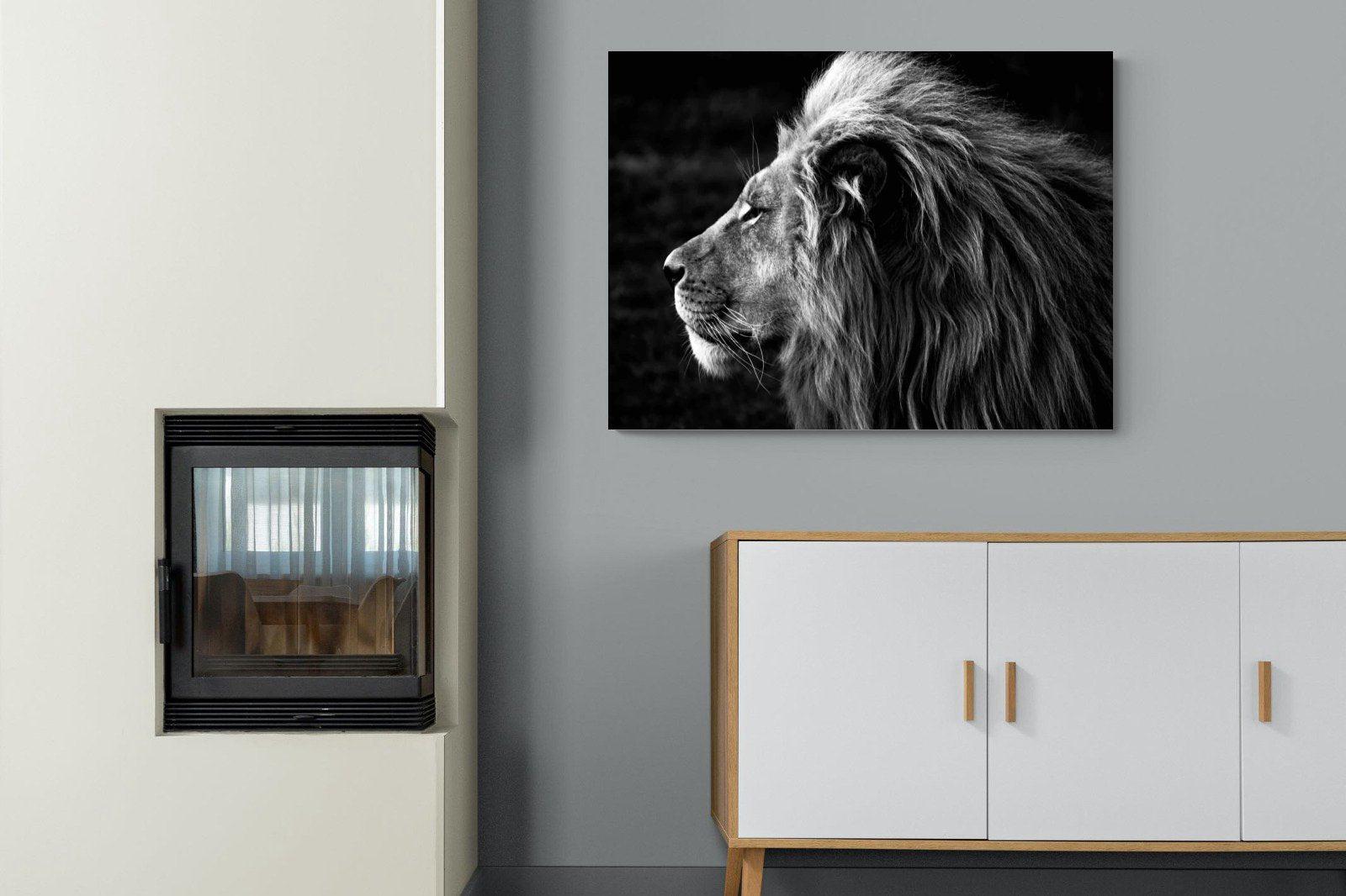 Lion King-Wall_Art-100 x 75cm-Mounted Canvas-No Frame-Pixalot