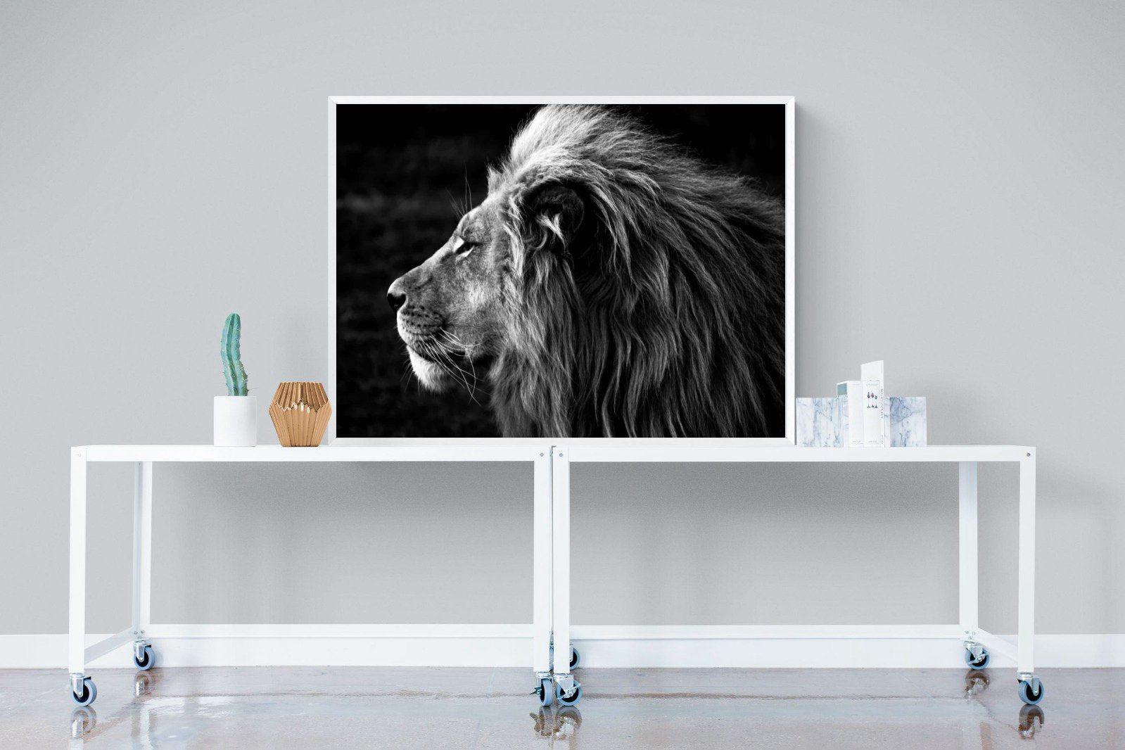 Lion King-Wall_Art-120 x 90cm-Mounted Canvas-White-Pixalot