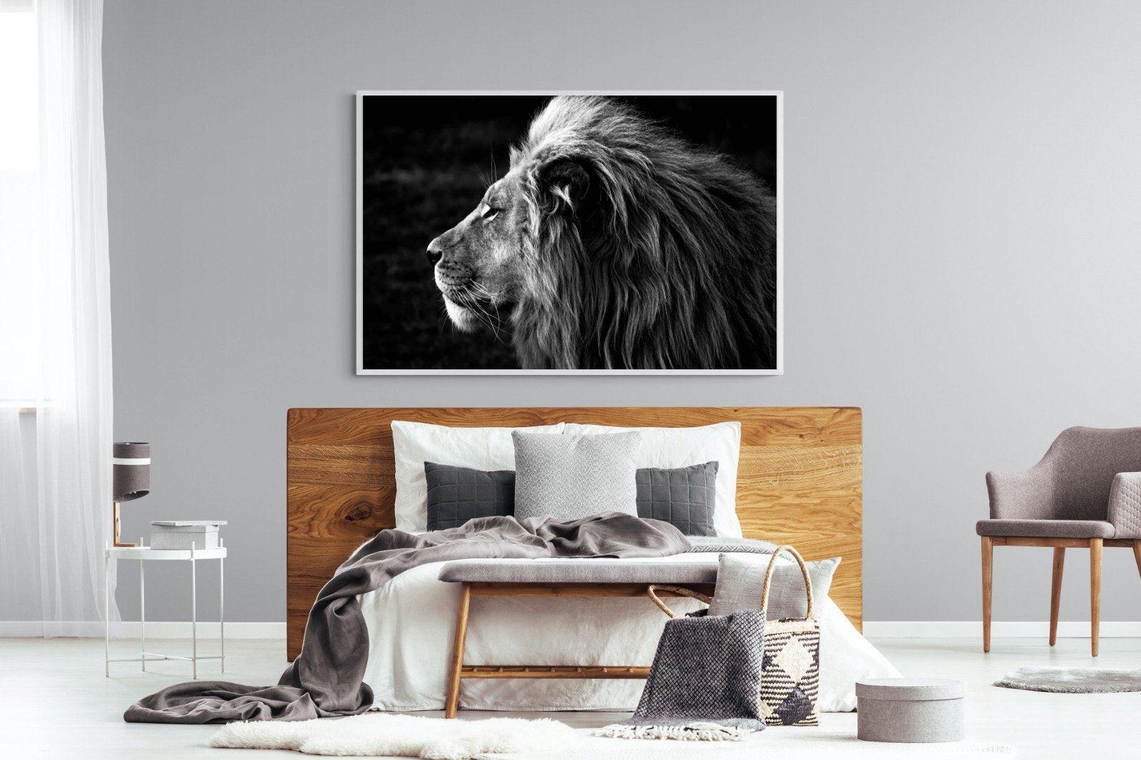Lion King-Wall_Art-150 x 100cm-Mounted Canvas-White-Pixalot