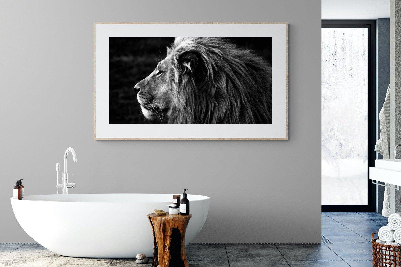 Lion King-Wall_Art-180 x 110cm-Framed Print-Wood-Pixalot