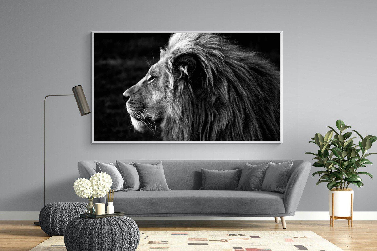 Lion King-Wall_Art-220 x 130cm-Mounted Canvas-White-Pixalot