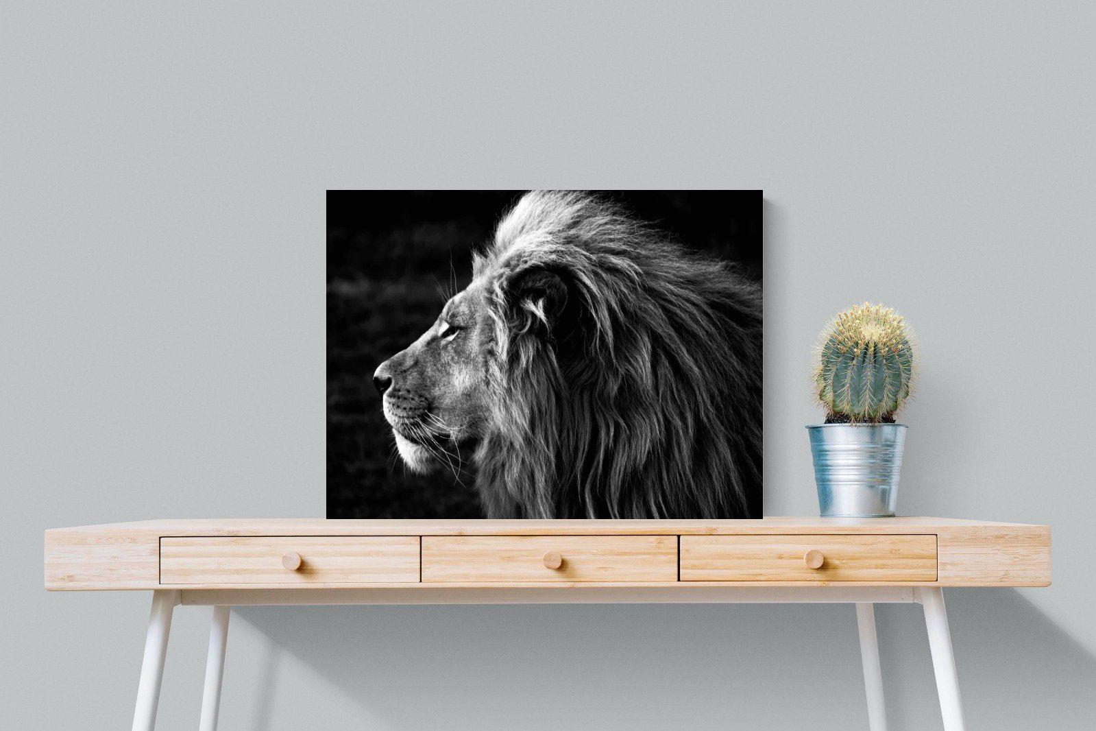 Lion King-Wall_Art-80 x 60cm-Mounted Canvas-No Frame-Pixalot