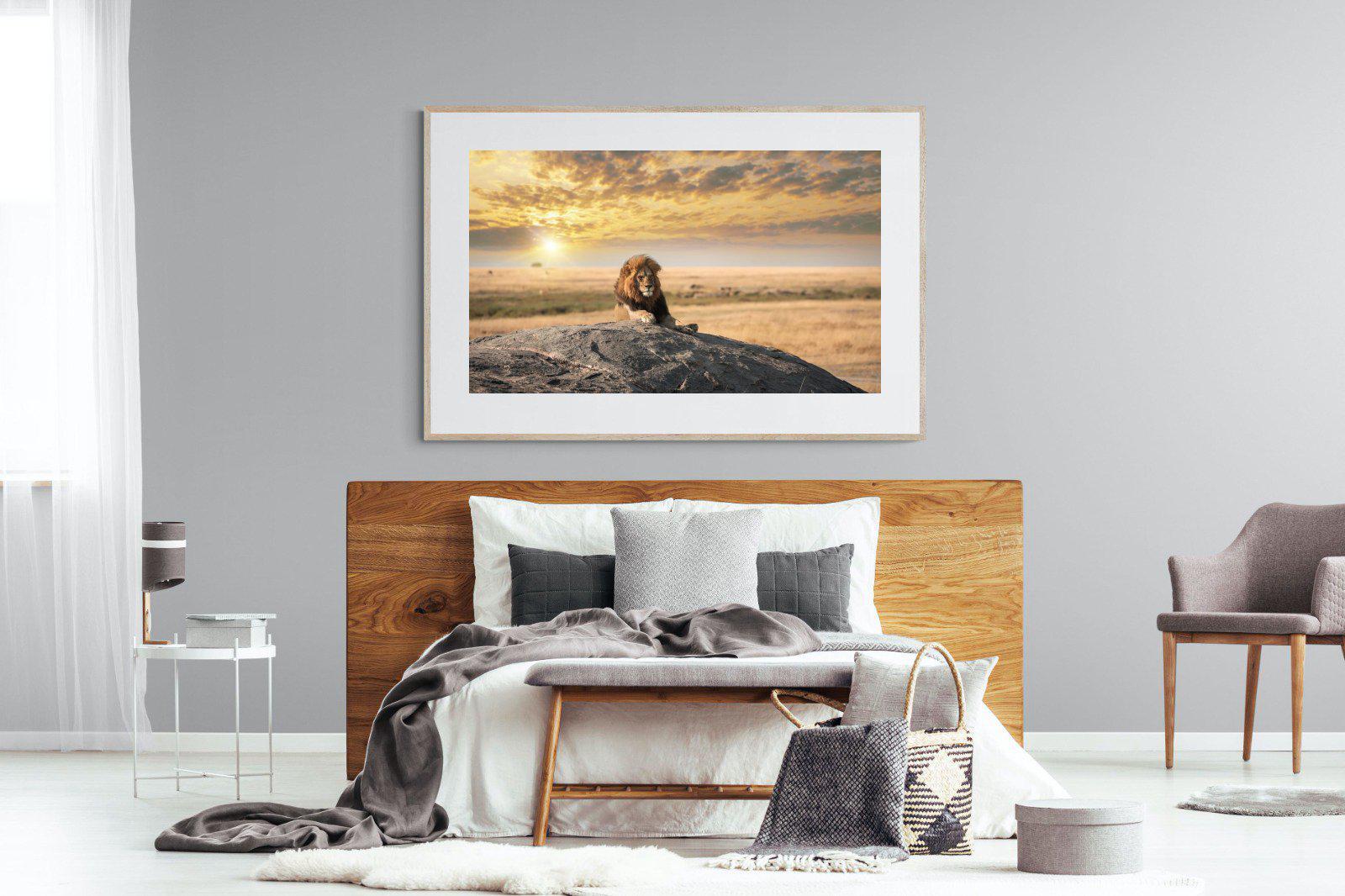 Lion Rock-Wall_Art-150 x 100cm-Framed Print-Wood-Pixalot