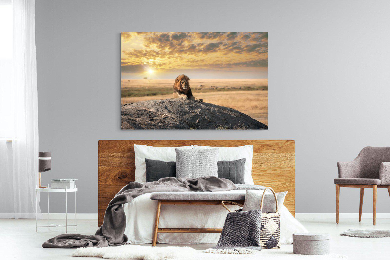 Lion Rock-Wall_Art-150 x 100cm-Mounted Canvas-No Frame-Pixalot