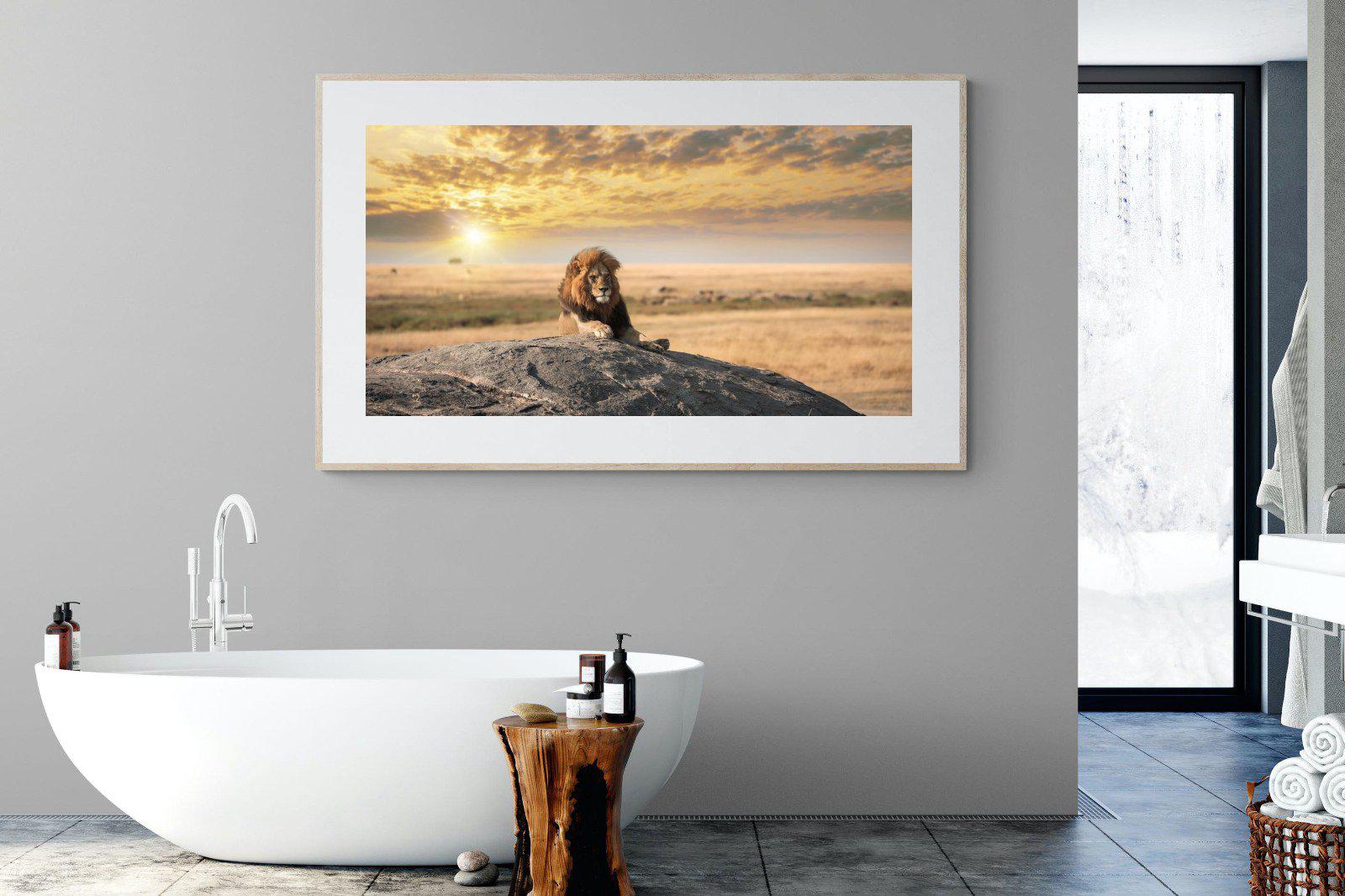 Lion Rock-Wall_Art-180 x 110cm-Framed Print-Wood-Pixalot