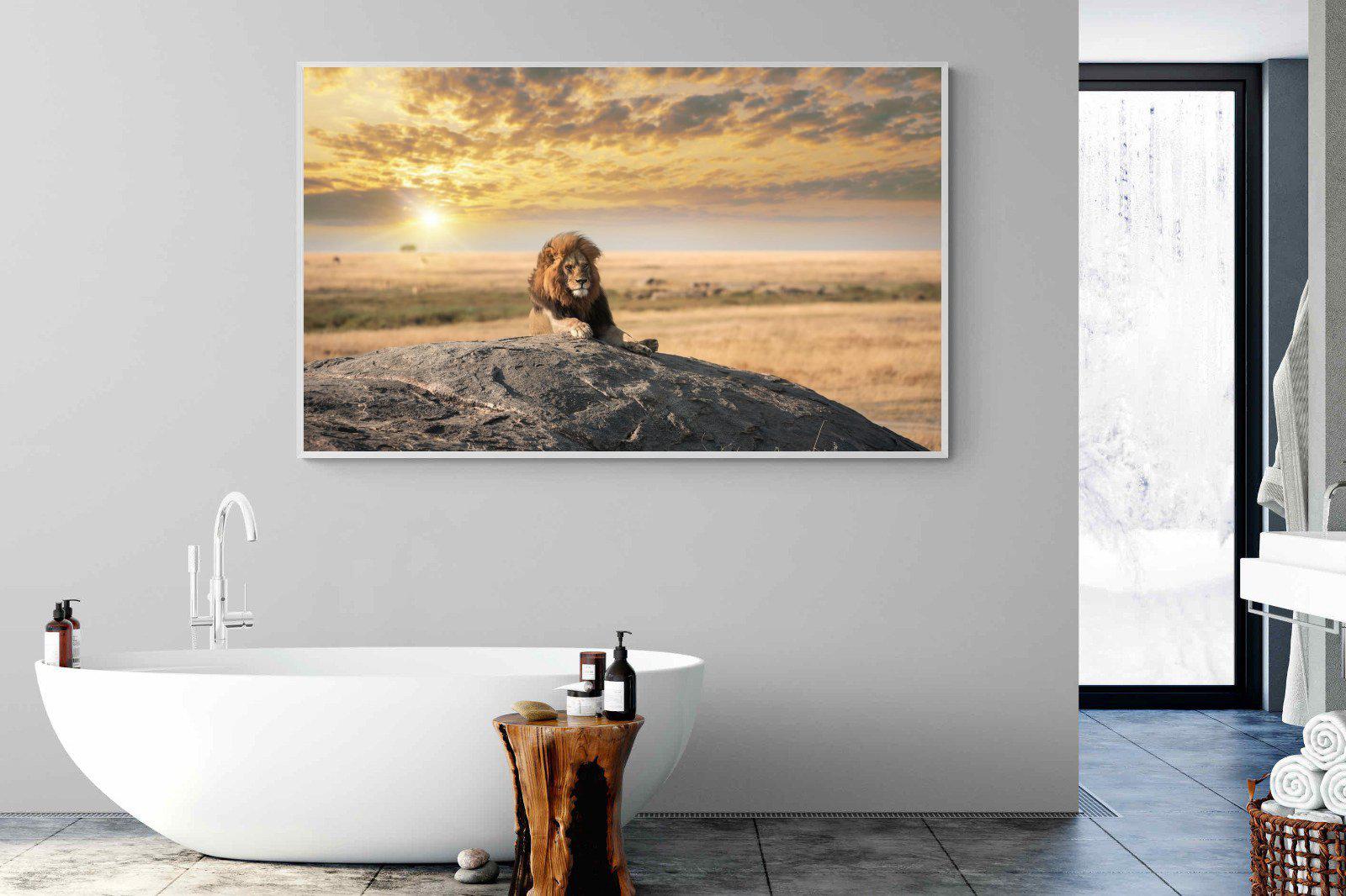 Lion Rock-Wall_Art-180 x 110cm-Mounted Canvas-White-Pixalot