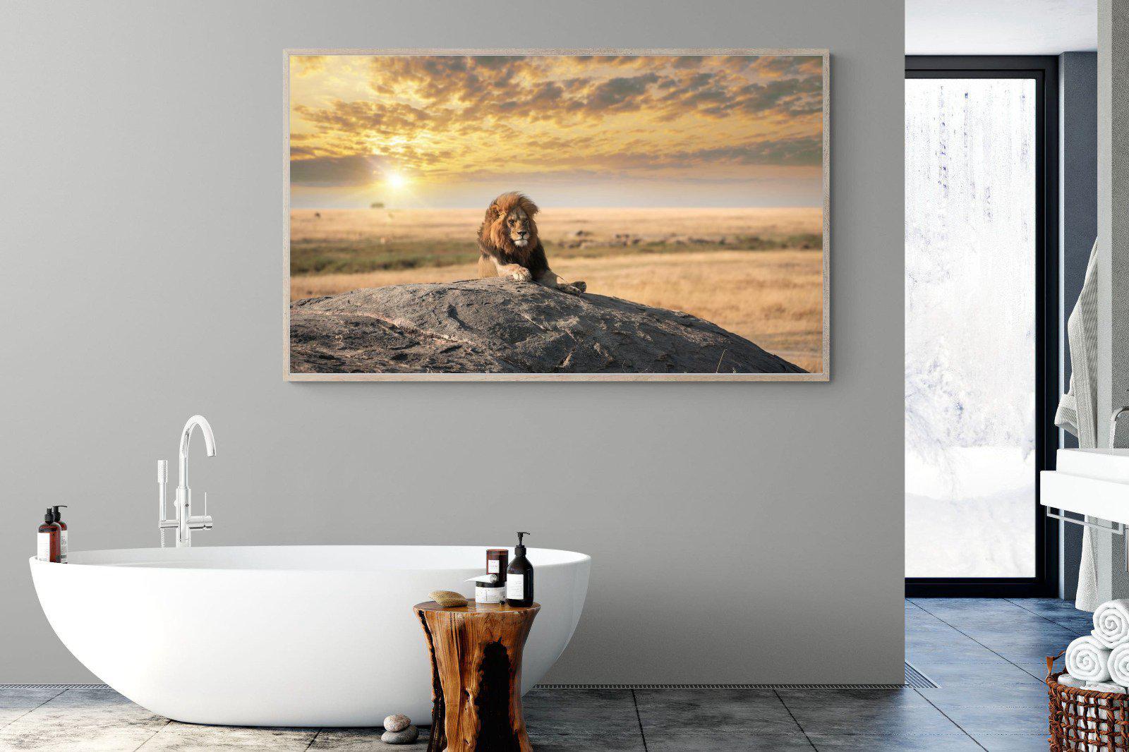 Lion Rock-Wall_Art-180 x 110cm-Mounted Canvas-Wood-Pixalot