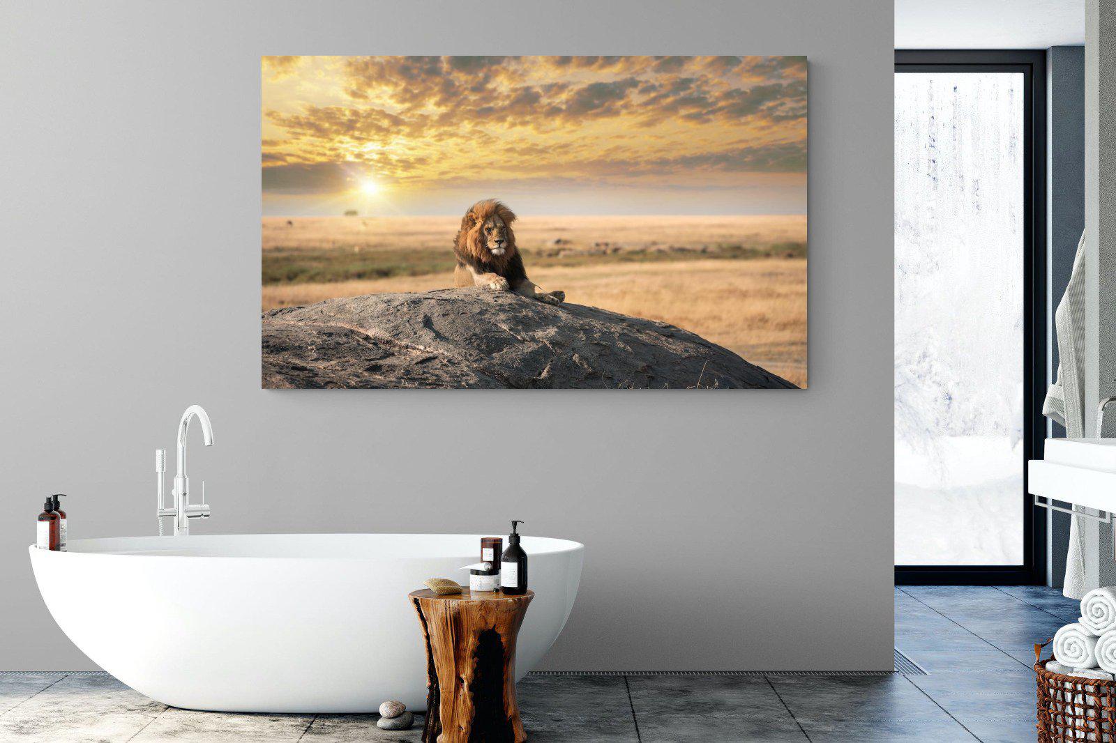Lion Rock-Wall_Art-180 x 110cm-Mounted Canvas-No Frame-Pixalot