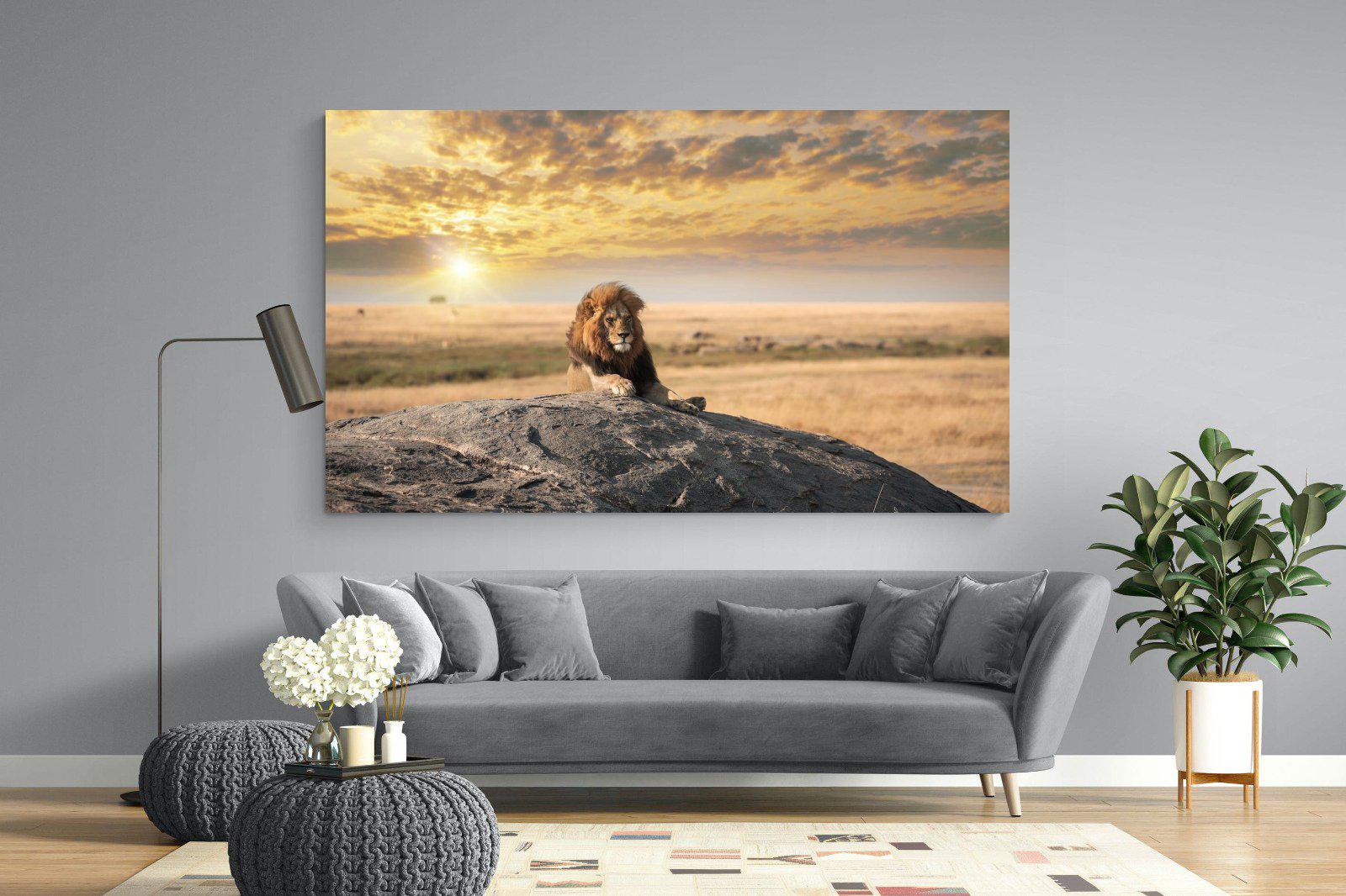 Lion Rock-Wall_Art-220 x 130cm-Mounted Canvas-No Frame-Pixalot
