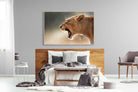 Lioness Roar-Wall_Art-150 x 100cm-Mounted Canvas-Wood-Pixalot