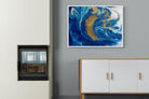 Liquid Marble-Wall_Art-100 x 75cm-Mounted Canvas-White-Pixalot