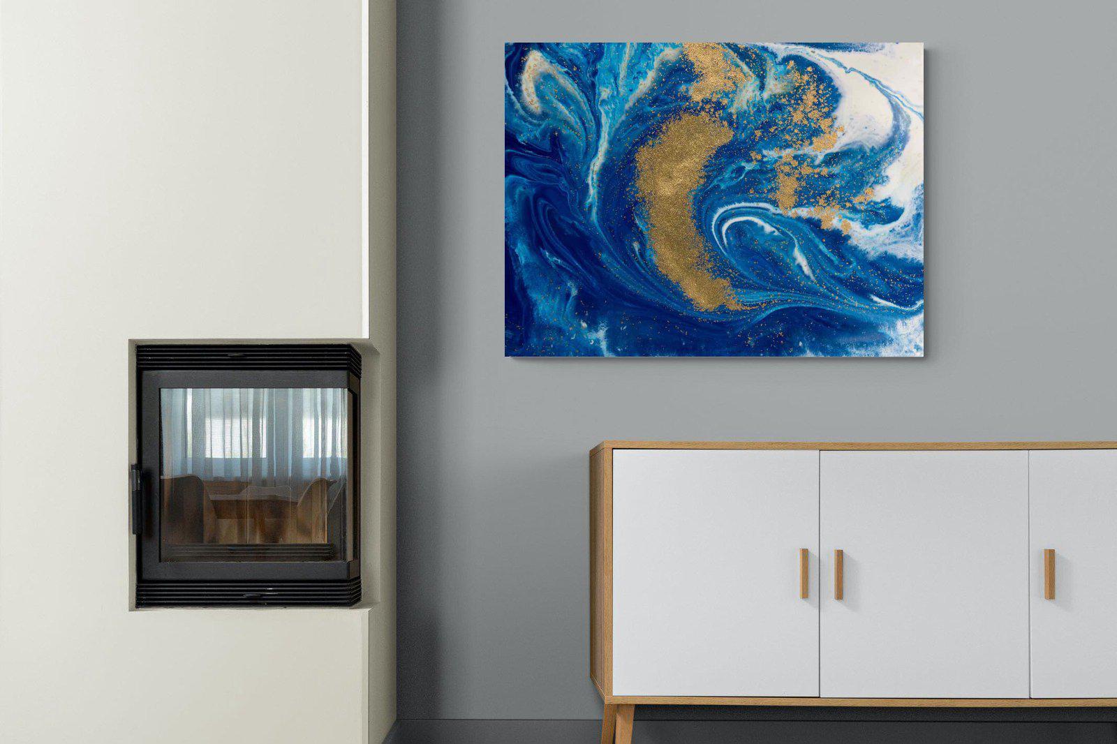 Liquid Marble-Wall_Art-100 x 75cm-Mounted Canvas-No Frame-Pixalot