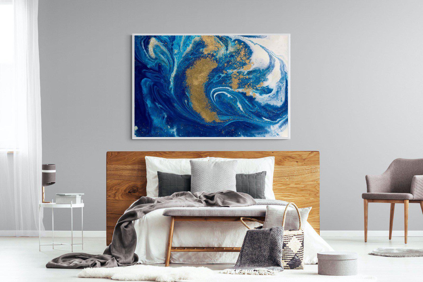 Liquid Marble-Wall_Art-150 x 100cm-Mounted Canvas-White-Pixalot