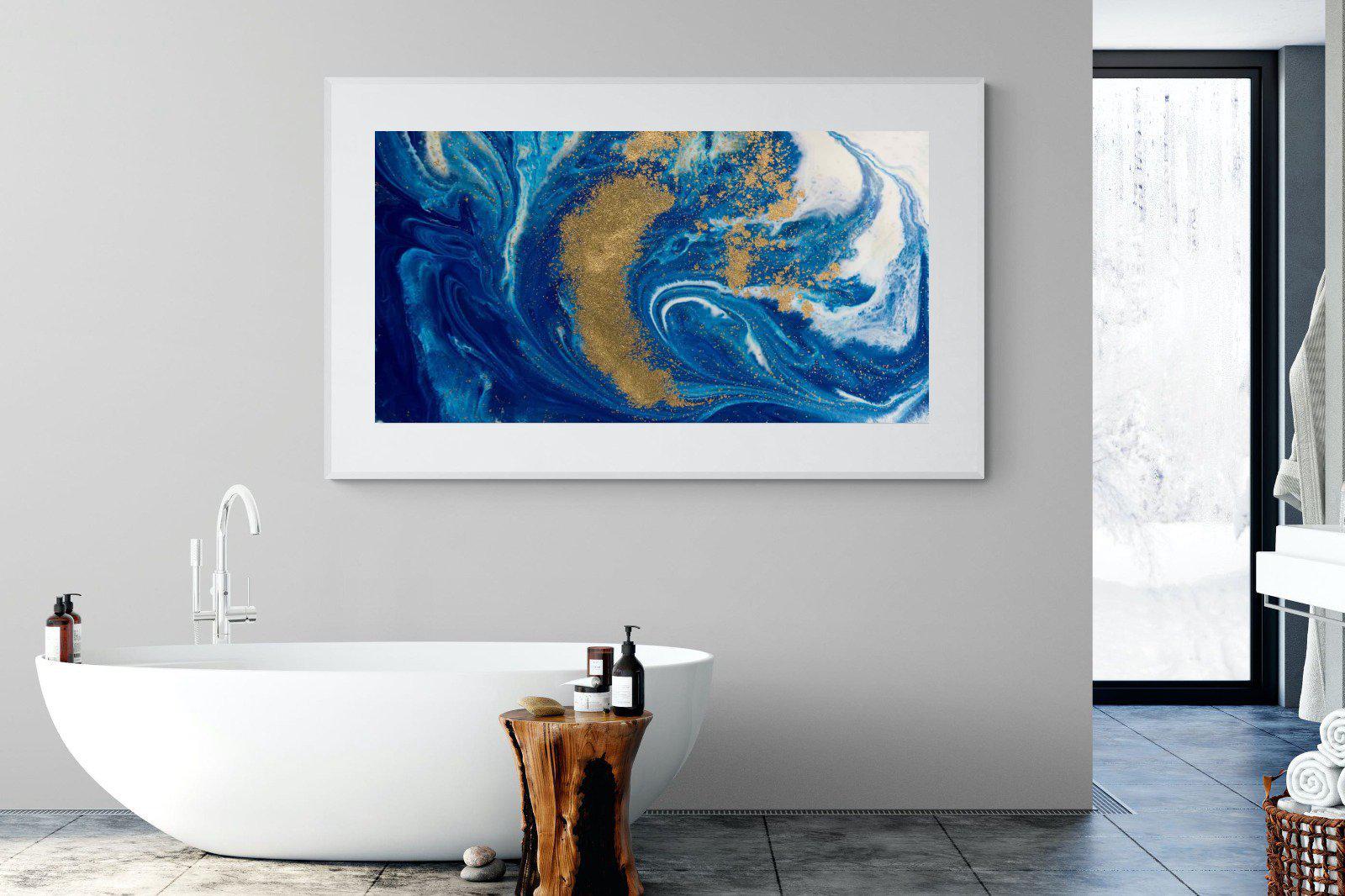 Liquid Marble-Wall_Art-180 x 110cm-Framed Print-White-Pixalot
