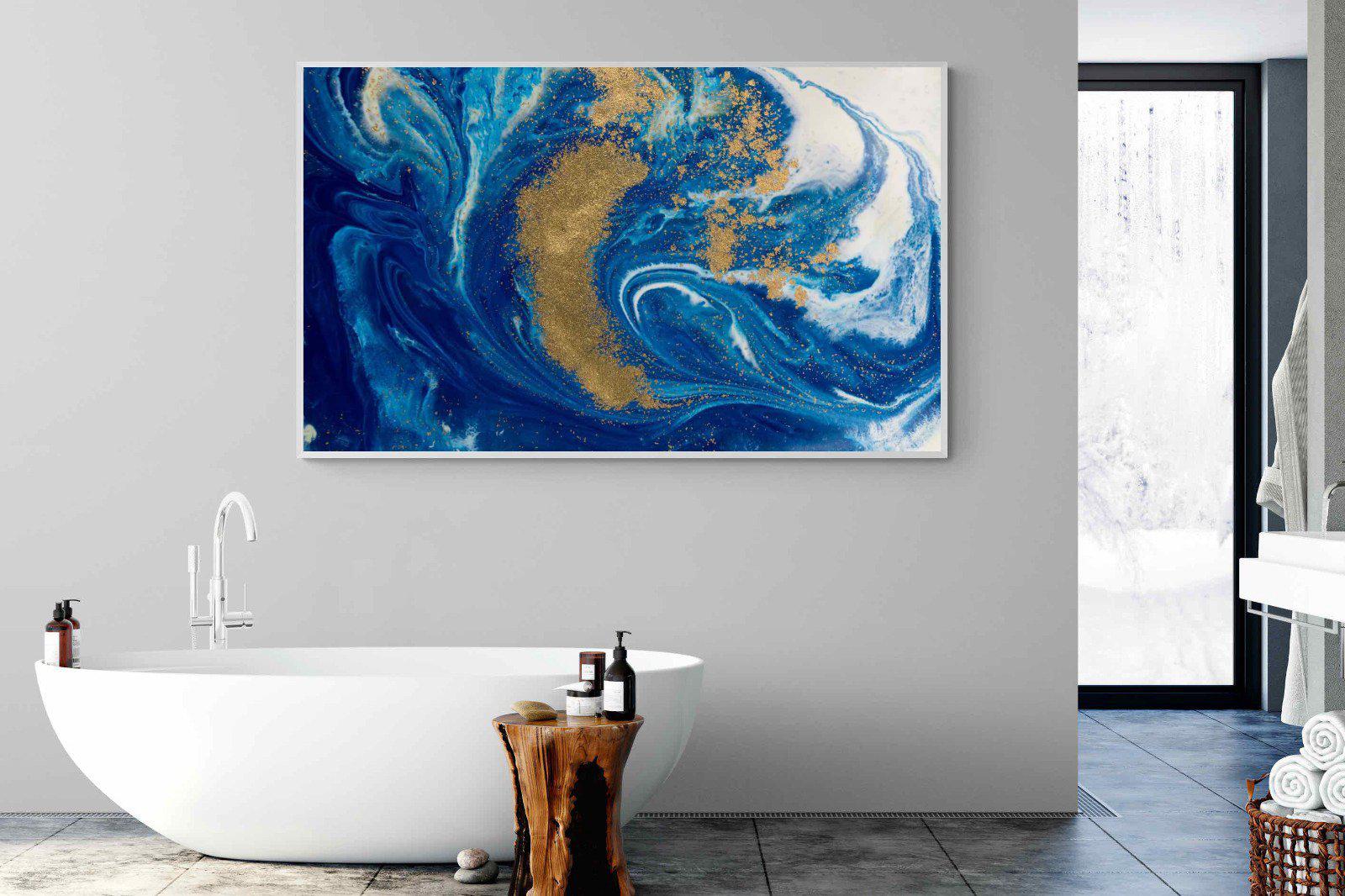 Liquid Marble-Wall_Art-180 x 110cm-Mounted Canvas-White-Pixalot