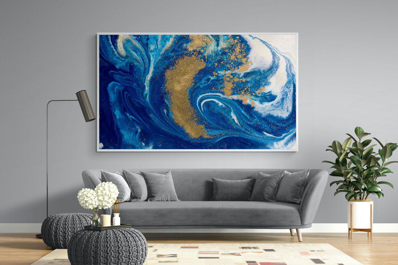 Liquid Marble-Wall_Art-220 x 130cm-Mounted Canvas-White-Pixalot