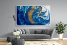 Liquid Marble-Wall_Art-220 x 130cm-Mounted Canvas-White-Pixalot
