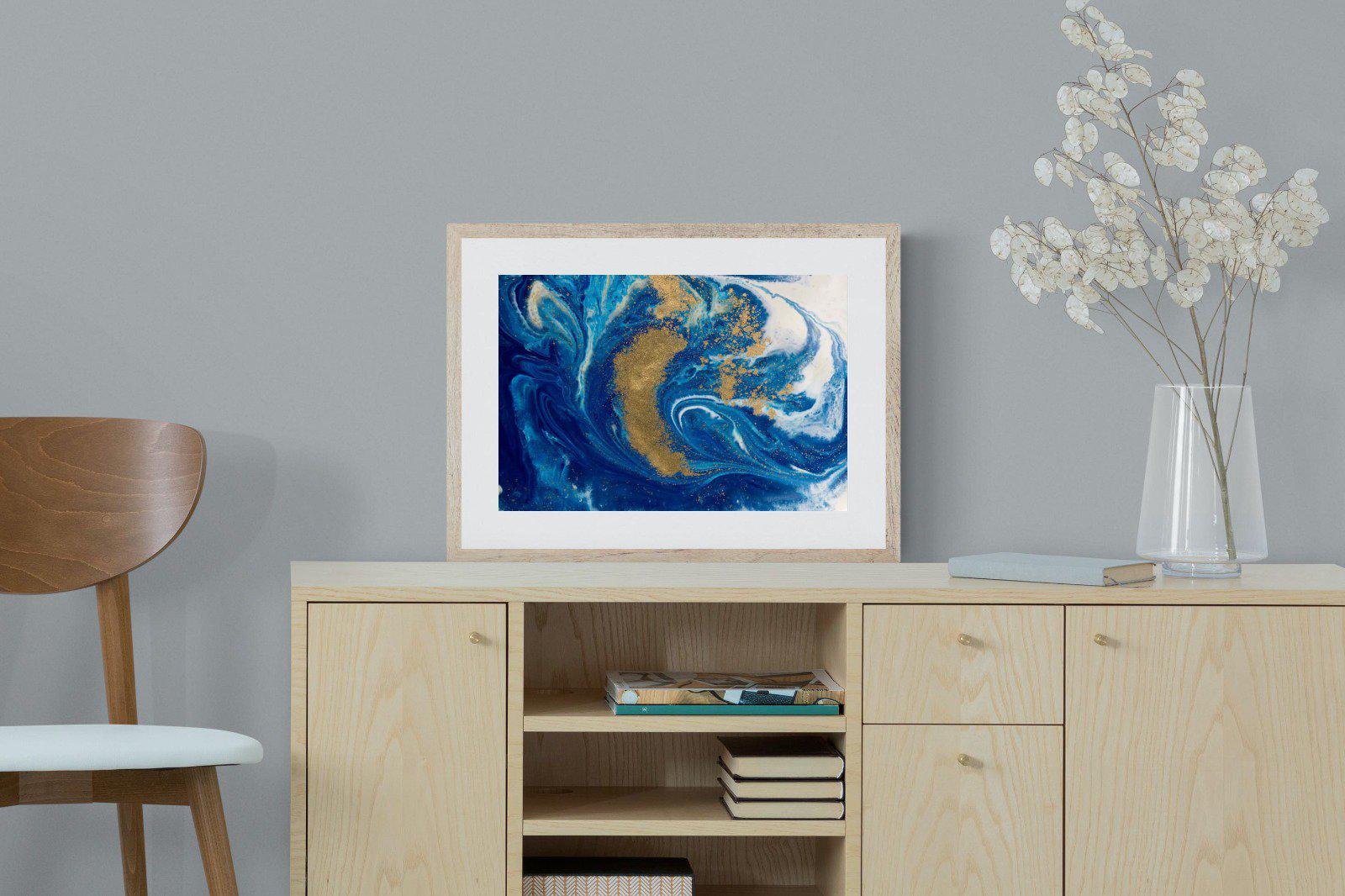 Liquid Marble-Wall_Art-60 x 45cm-Framed Print-Wood-Pixalot