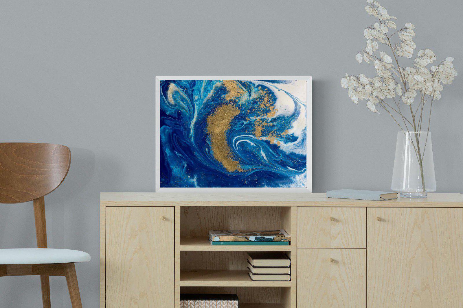 Liquid Marble-Wall_Art-60 x 45cm-Mounted Canvas-White-Pixalot