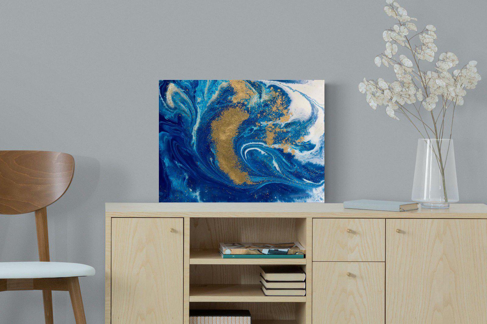 Liquid Marble-Wall_Art-60 x 45cm-Mounted Canvas-No Frame-Pixalot
