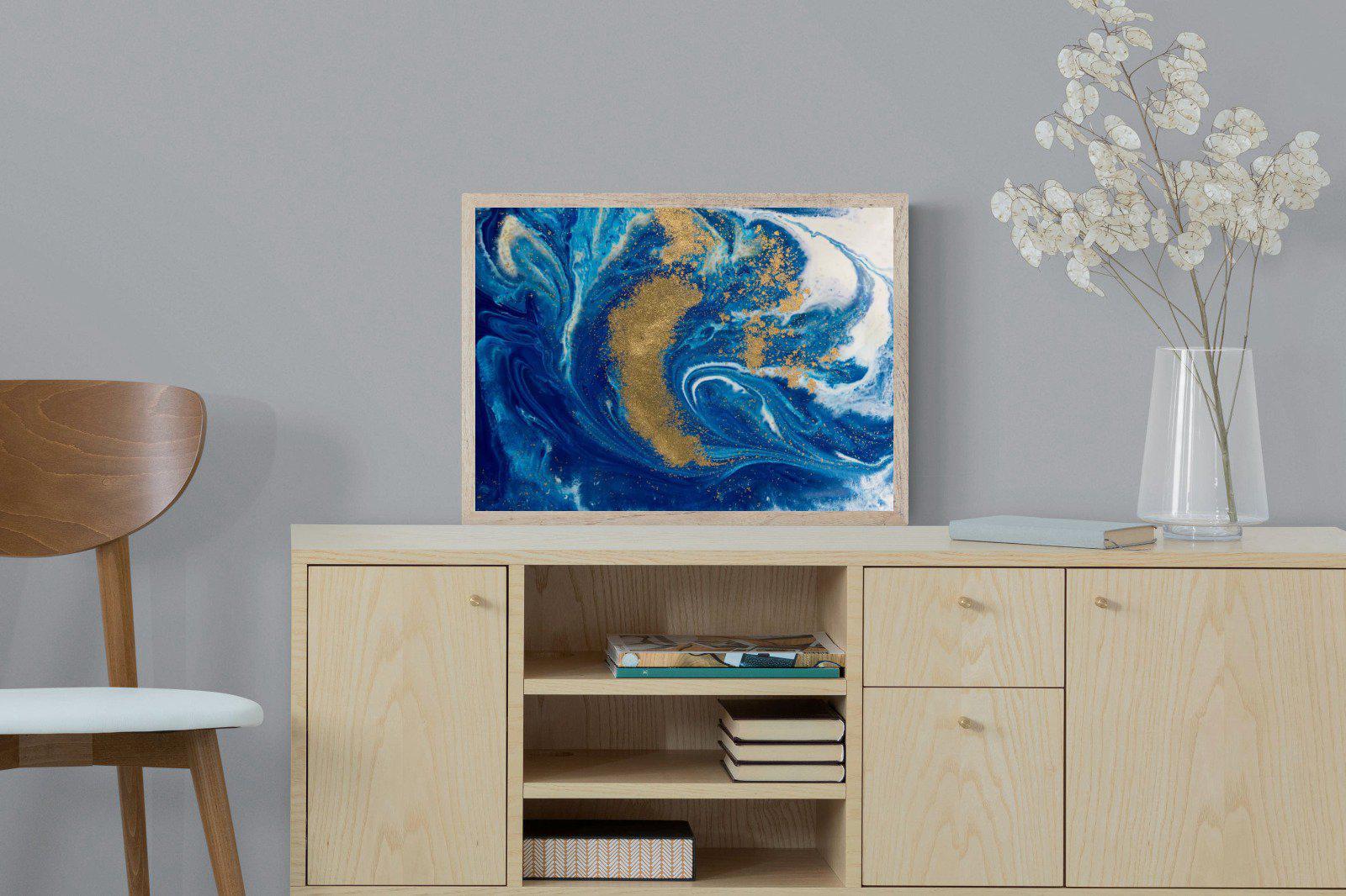 Liquid Marble-Wall_Art-60 x 45cm-Mounted Canvas-Wood-Pixalot